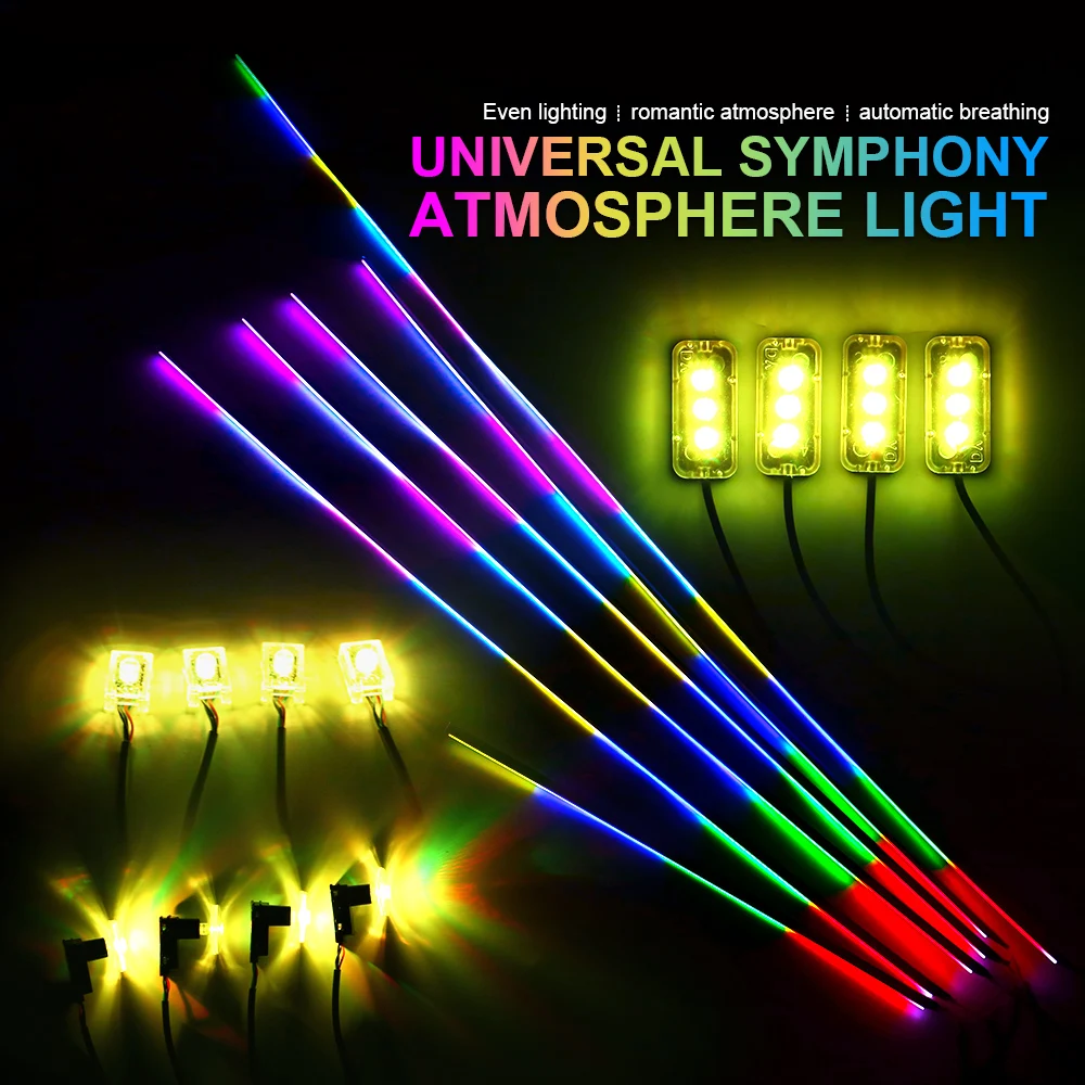 ユニバーサル シンフォニーLEDアンビエントライトセット(18in1) Amazon.com: Car Interior Ambient Lights,18 in 1 Symphony Car