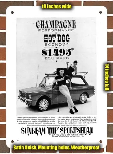 

Металлический знак-1964 Sunbeam Imp - 10x14 дюймов