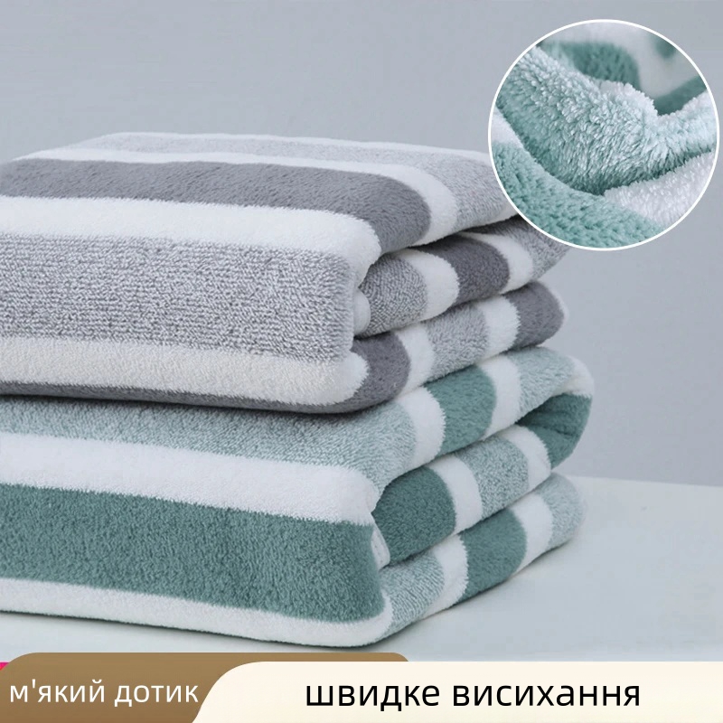 1 Pc  Microfiber Quick Dry Towels Set Bath Towel and Hand Towel Set Super Soft Plush Highly Absorbent for Home