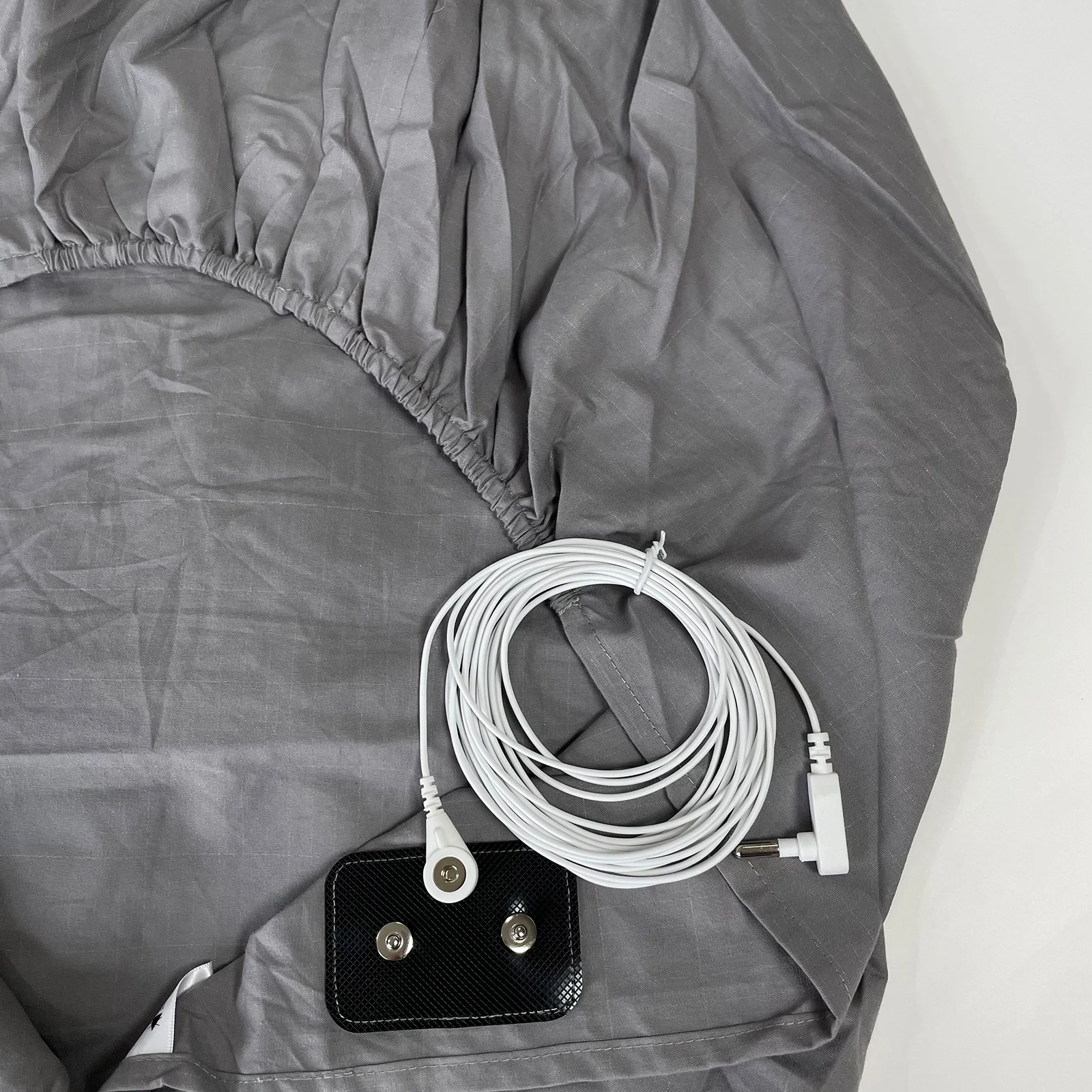 Earthing Fitted Bed Sheets Queen Size Conductive Silver Fiber Grounded Bedsheet Anti-ESD Radiation Proof Release Electrostatic 3