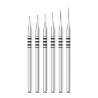 Reusable Gel Liner Nail Art Brushes Drawing UltraThin Lines Striper Painting Pen Beauty Makeup Manicure Tool Gel Brushes 1