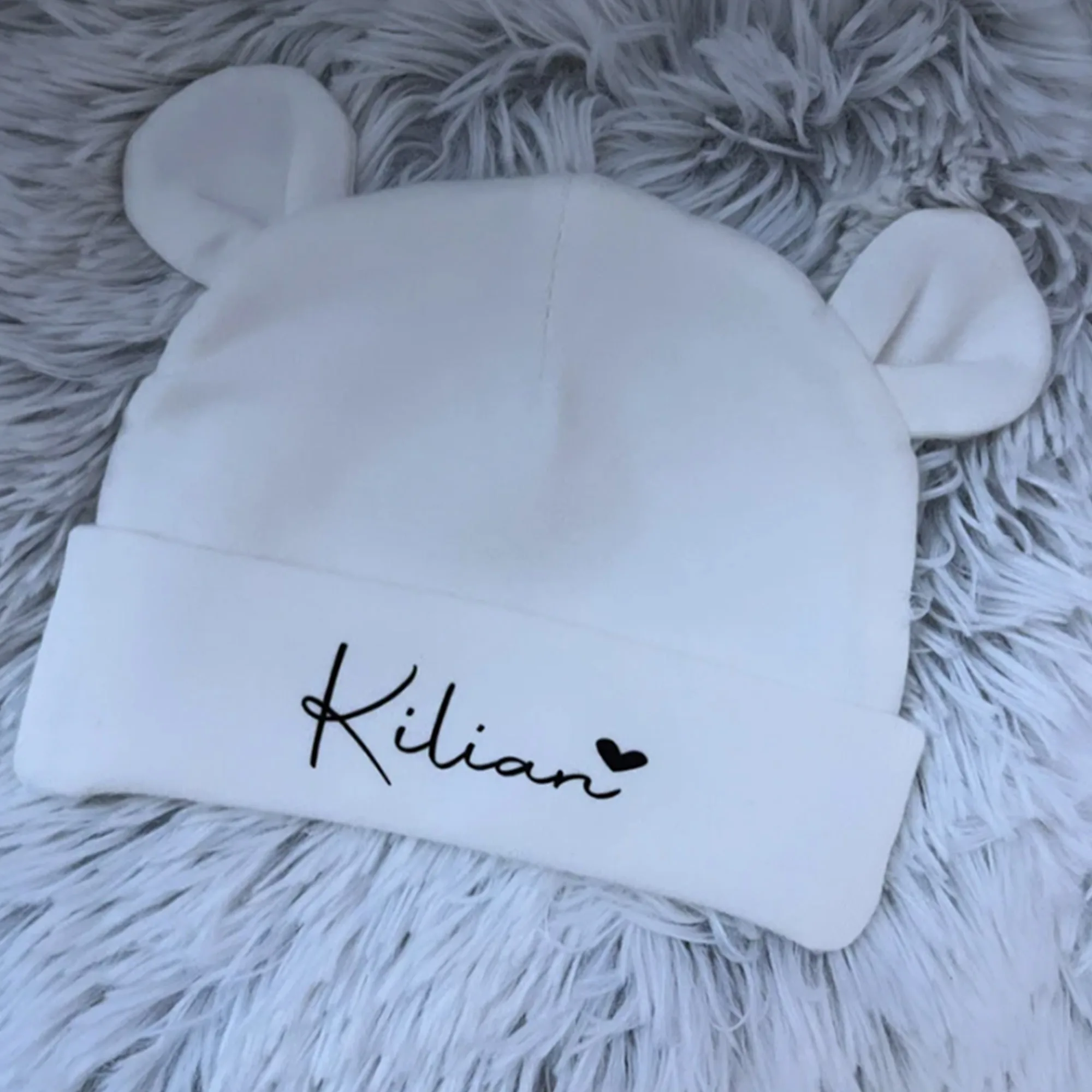 Neugeborene Baby Jungen Mädchen Baumwolle Hut personalisierte Name Baby Dusche Party Geschenk süße Hut benutzerdefinierte Säuglingsgeschenke Hut