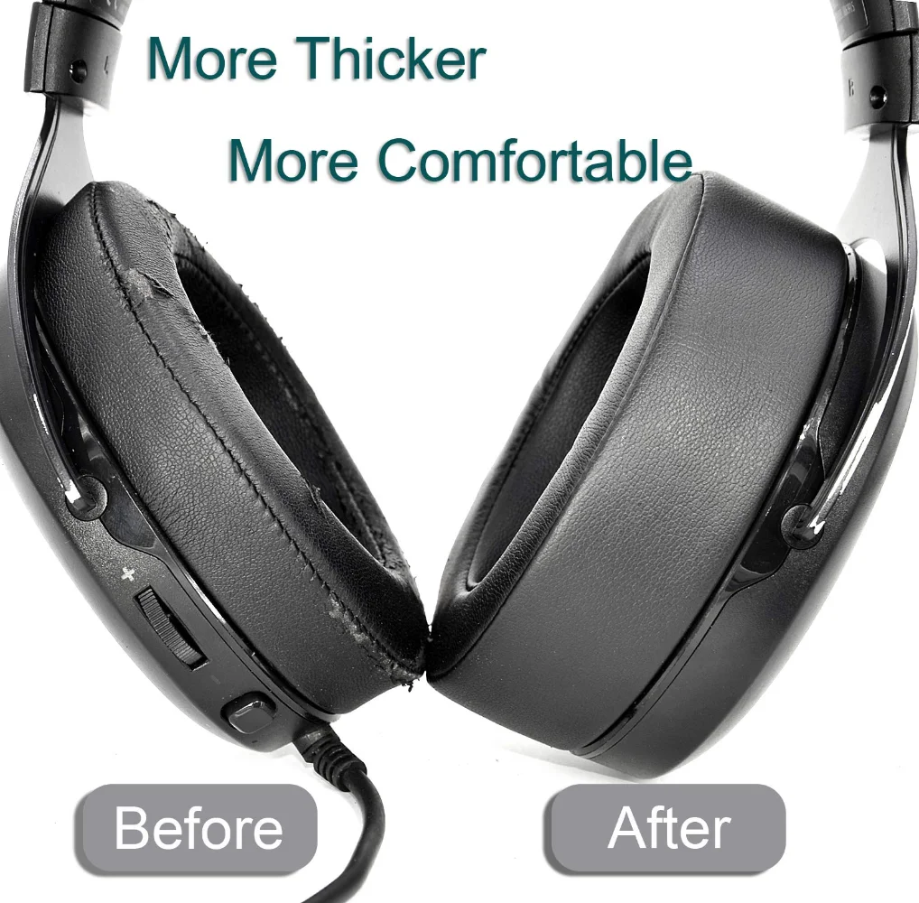 1 Pair Replacement Earpads Ear Pads Cushions Cups Cover Muffs Repair Parts For Corsair HS75 XB Wireless Gaming Headsets