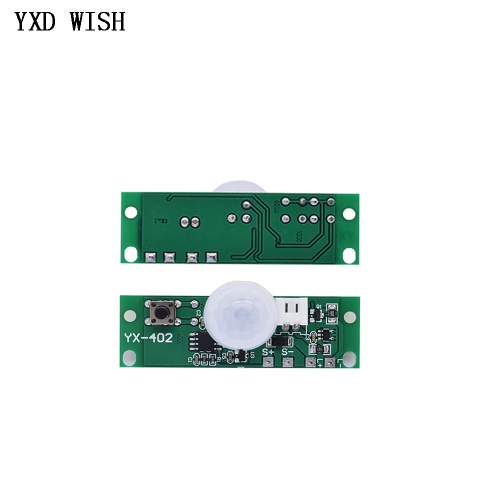 1-5pcs 3.7V DIY Solar Lamp Board Infrared Human Body Induction Solar Circuit Board Control Sensor Night Light Module Controller