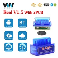 ELM327 V1.5 PIC18F25K80 Scanner Adapter OBD 2 OBD2 ELM 327 V1 5 Car Diagnostic Auto Tool Bluetooth for Android ODB2 Code Reader 1