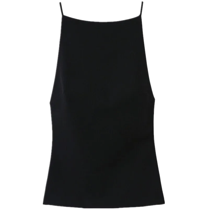 Winter 2025 Women's Faion Ba Bow Design Top New Arrival Vest Strap Outwear Regular Length Other Material 00%