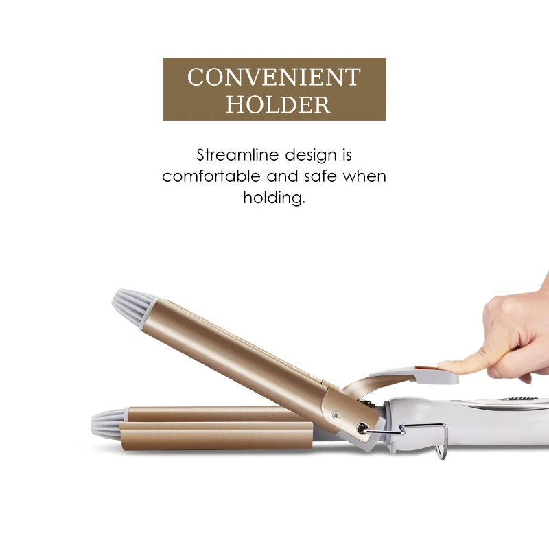 Hair Tools Curling Iron Ceramic Triple Barrel Hair Styler Waver Styling Tools Customizable