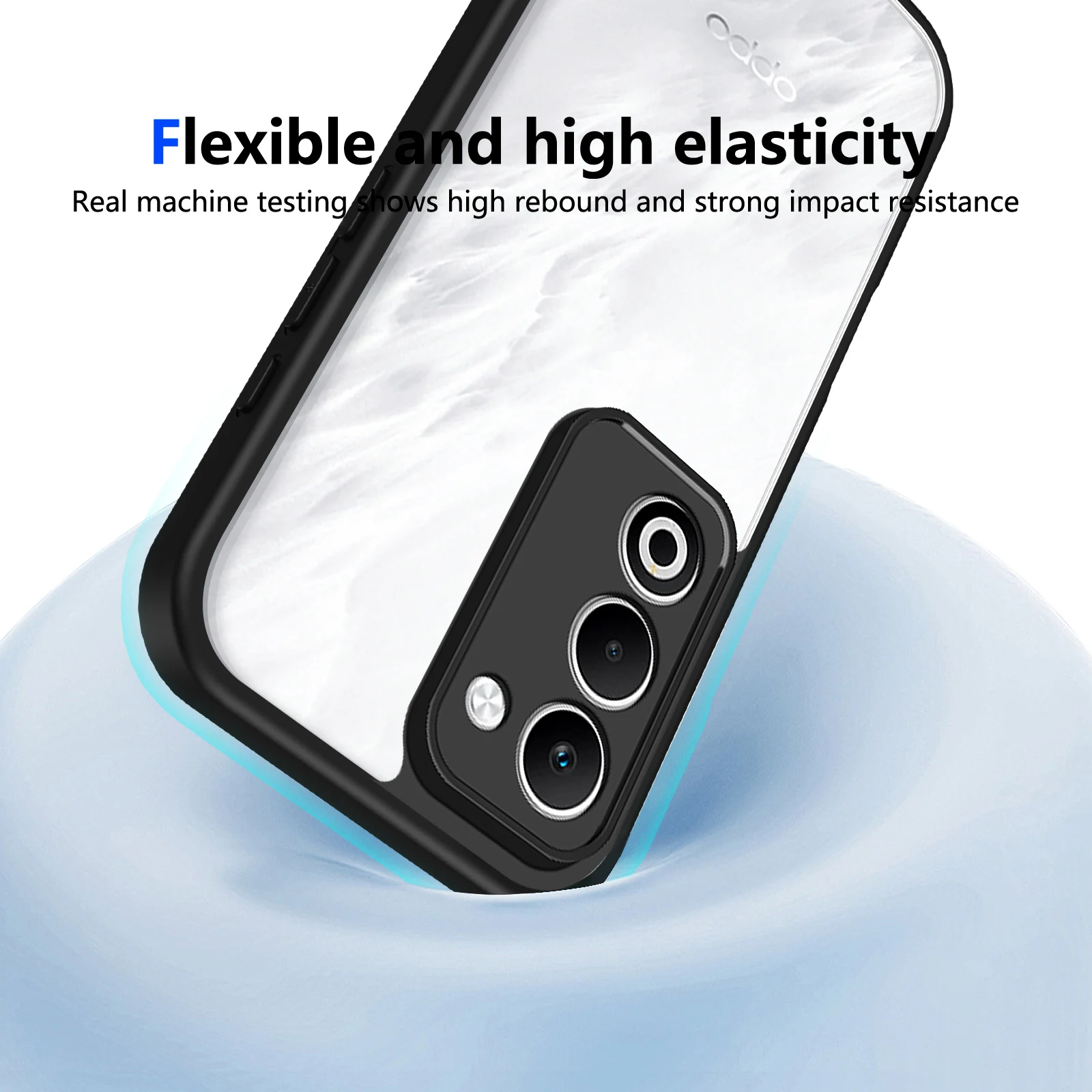 Transparent Frosted Frame Shockproof Bumper Case - Premium Thin Hard Shell