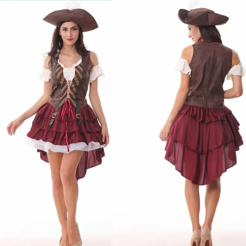 

Halloween Costumes For Women Sexy Pirate Costume Woman Female Adult Pirate Of The Caribbean Pirates Caribbean Jack Sparrow Dress