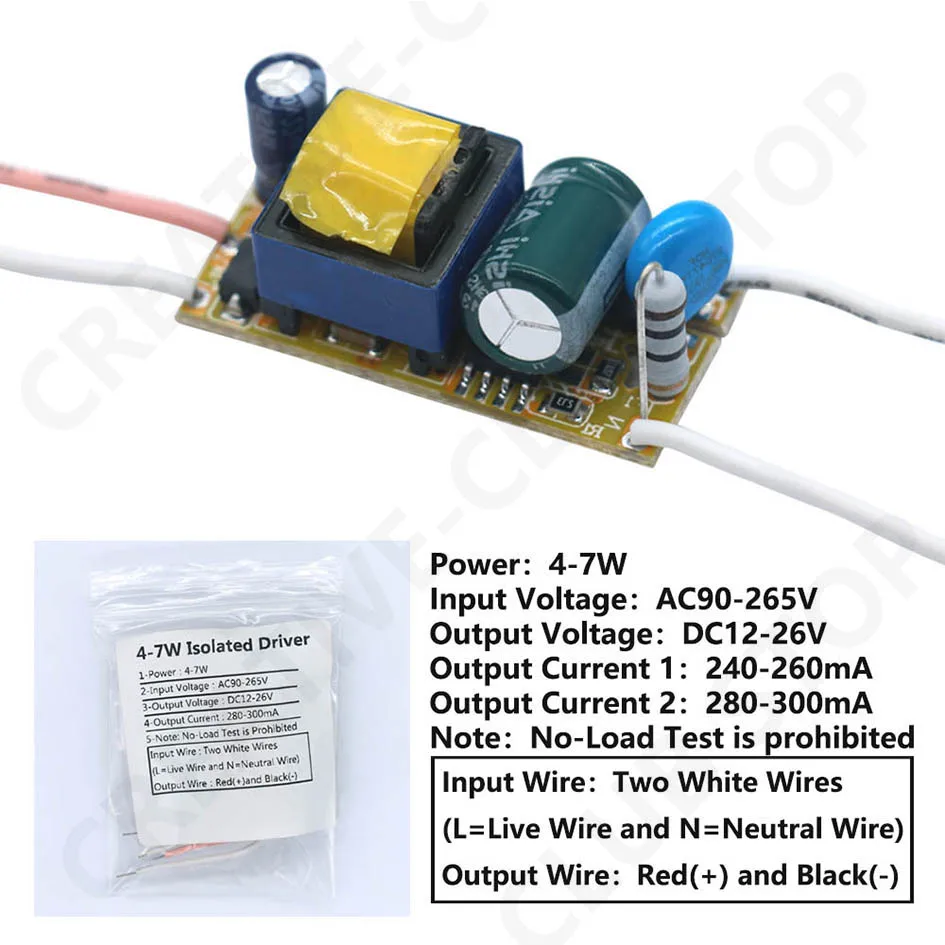 LED-Treiber 300mA 8-12W 1-3W 5W 4-7W 12W 18-25W 25-36W LED-Netzteil Beleuchtungstransformatoren für LED-Streifen DIY – Detail 3