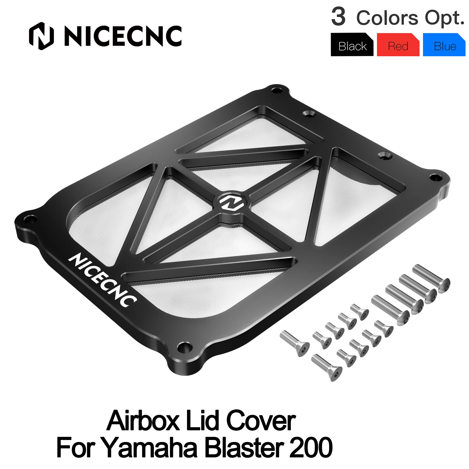 ATV Airbox Lid Cover For Yamaha Blaster 200 YFS200 1988-2006 2002 #2XJ-14412-01-00 Aluminum Parts Blaster 200 Cover for yfs200 atv airbox lid cover guard protector for yamaha blaster 200 yfs200 1988 2006 2002 dirt road aluminum 2xj 14412 01 00