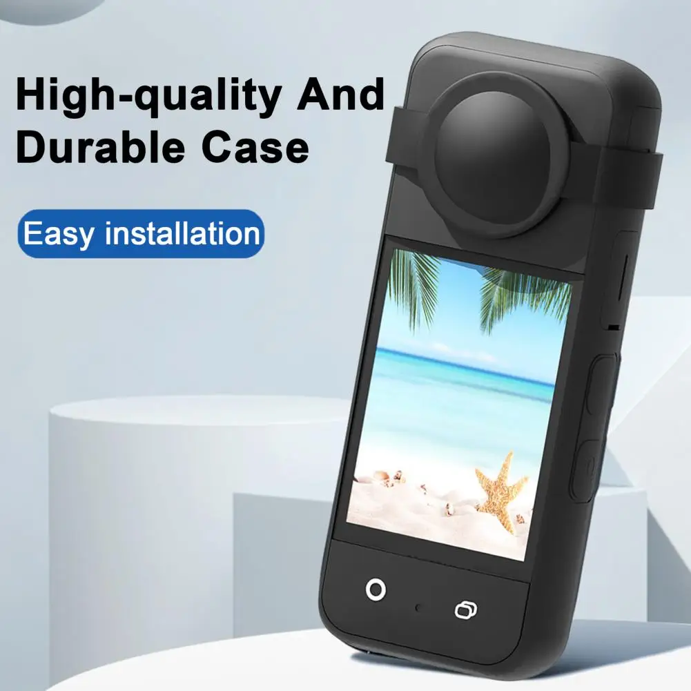 Molded Case for Accurate Hole Position Protective Case with Lanyard Insta 360 X3 Silicone Protective Set Anti-drop for Body