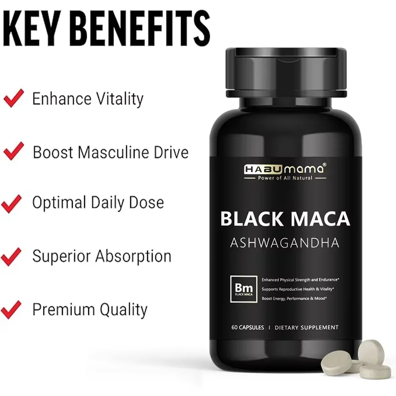 Male Enhancing Supplement with Black Maca