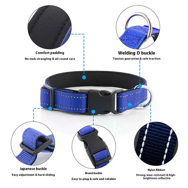 Reflective Adjustable Dog Collar 4