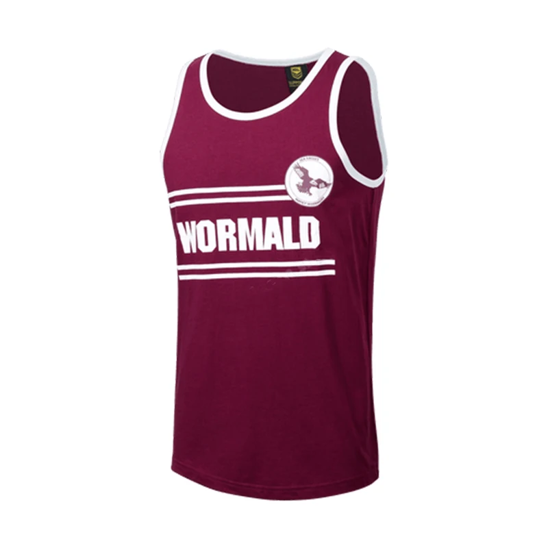 

Manly Sea Eagles Retro Training Singlet Rugby Jersey size S--3XL