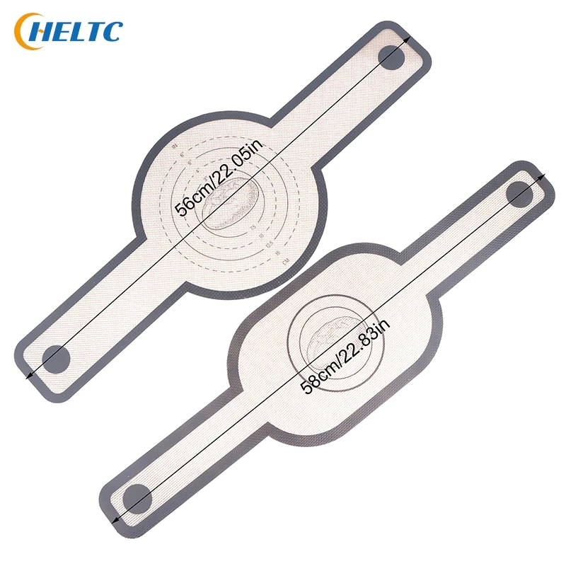 1PC Silicone Baking Mat Dough Transfer Pad Instead Of Parchment Sling Long Handle Sling Non-Stick Extraction Pad Oven Accessorie