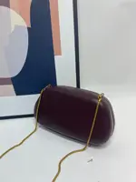 Big Gold Metal Closure Clutch Evening Bags For Women Luxury Designer Handbag And Purse Vintage Oval Box Chain Strap Shoulder - Image 5