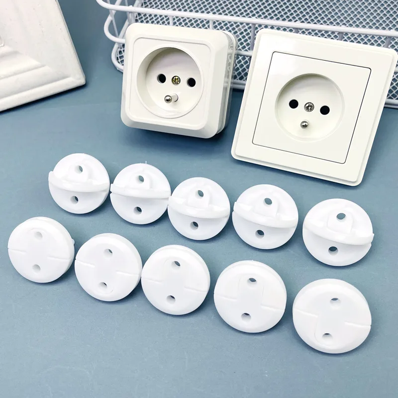 1-12Pcs Baby Child Electrical Safety Guard Protection Rotate Anti Electric Shock Plugs Protector France/Poland Power Socket socket covers