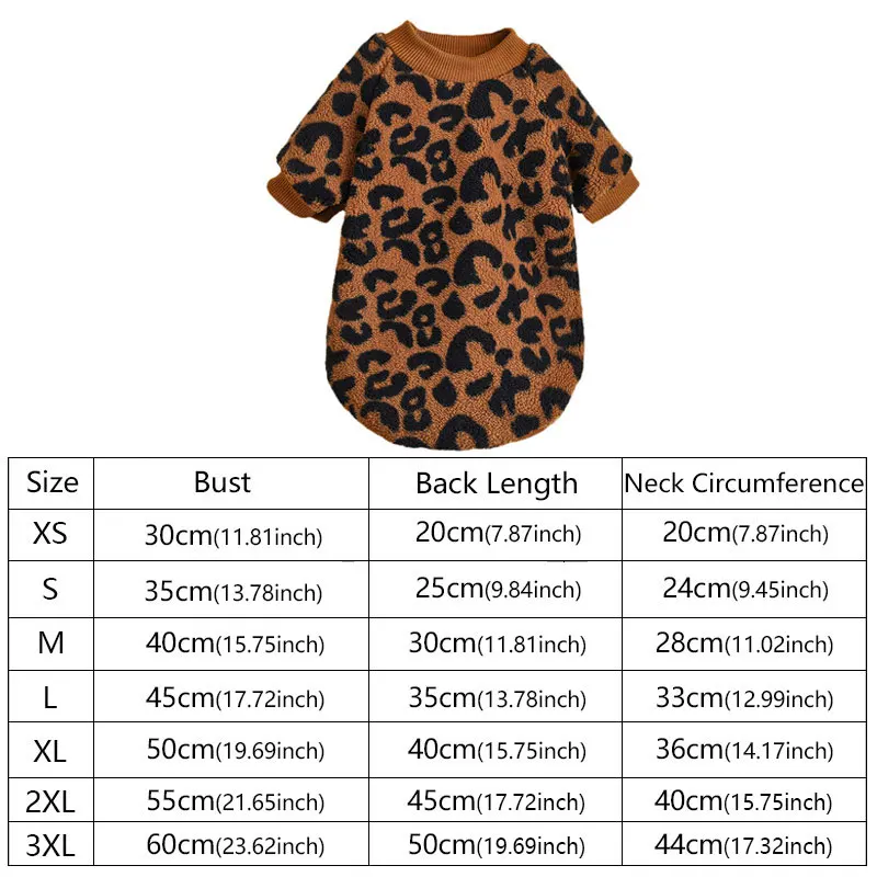 Leopard Print Pet Sweater - Soft Eco-Friendly Dog Pullover, Tear-Resistant Wear