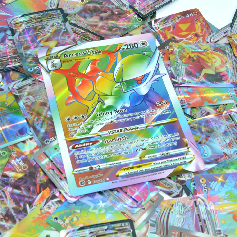 Pokemon Cards Shiny Charizard Vmax  Arceus Pokemon Card V Star - 12/30pcs  Pokemon - Aliexpress