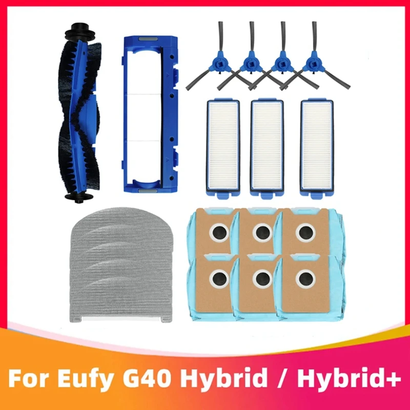 

Replacement Parts For Eufy G40 Hybrid / Hybrid+ Robot Vacuum Cleaner Pats Main Side Brush Mop Cloth Hepa Filter Dust Bags