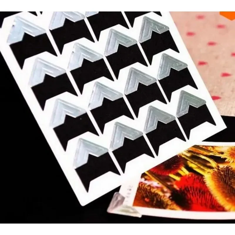 Hot 120 pcs/lot (5 sheets) DIY Vintage Corner kraft Paper Sticker Photo Albums Decor photocard binder photocard holder