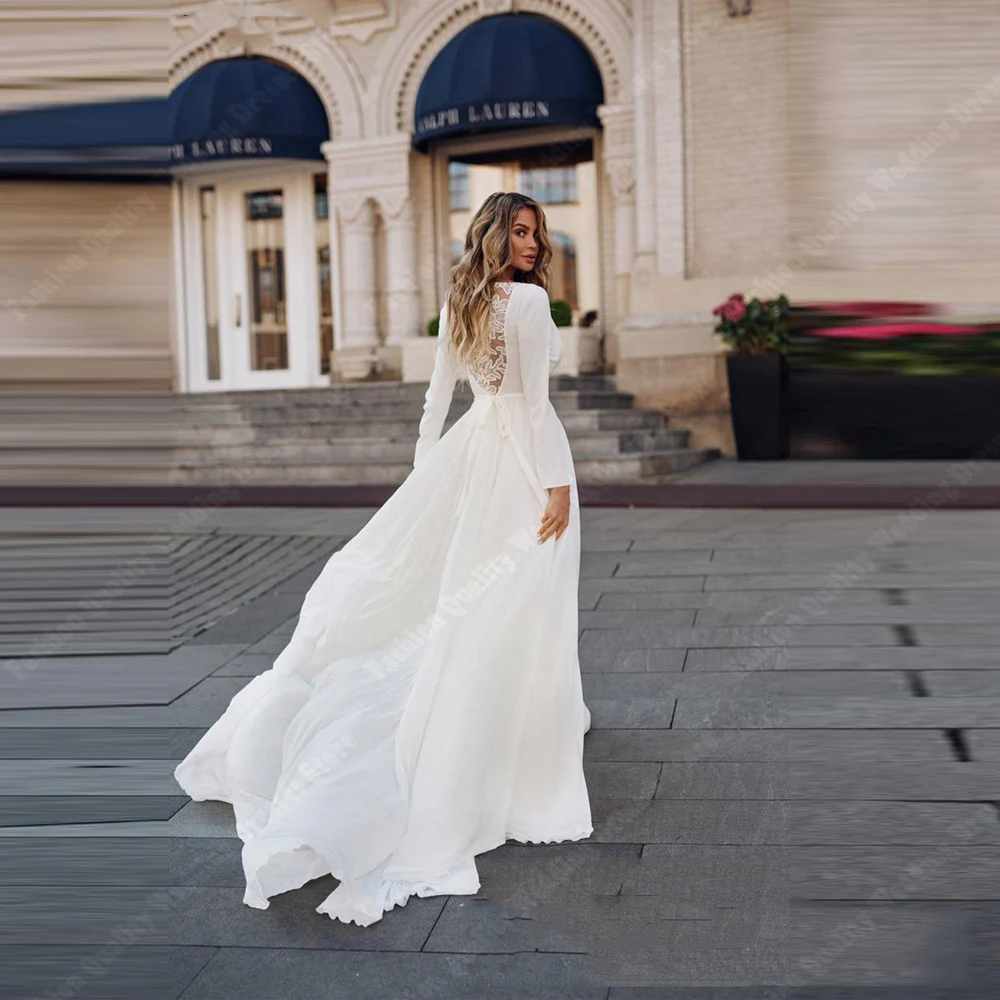 Sexy V-Neck Women Wedding Dresses Tulle A-Line Bridal Gowns Mopping Length Celebrity Princess Vestidos De Novias 2025 Customized 2