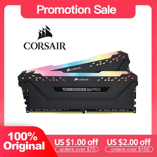 CORSAIR-Mémoire de bureau Vengeance RGB PRO DDR4, RAM 8 Go, 16 Go