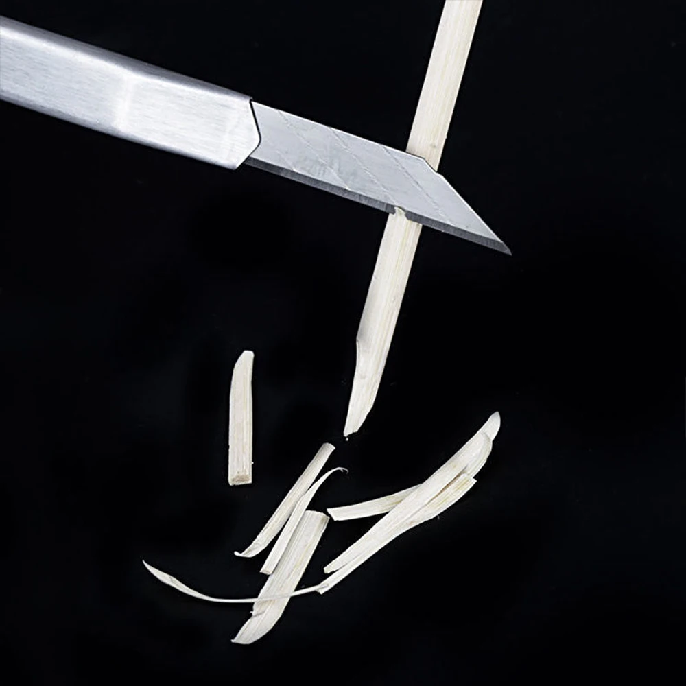 10PCS Retractable Box Cutter 9MM Blade Utility Knife Carbon Steel Self-Locking Design 60 30Degree Cutting Tools Wallpaper Carton