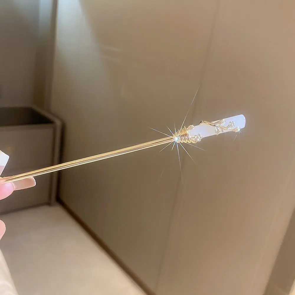 Description Picture 6 of itemFor Girls Leaf Pearl Ancient Style Hairstyle Tools Flower Hair Sticks Women Hanfu Hairpins Chinese Hair Fork Korean Hair Clip