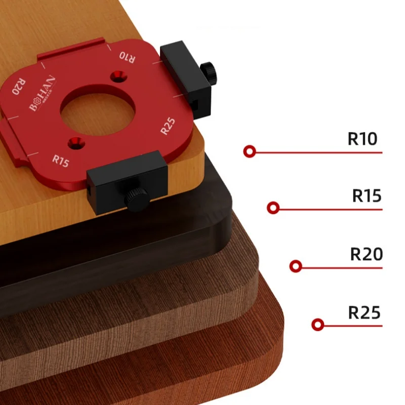 Edge Rounding Jig 2-Piece 4-in-1 Router Template Set With Bit - 8 ...