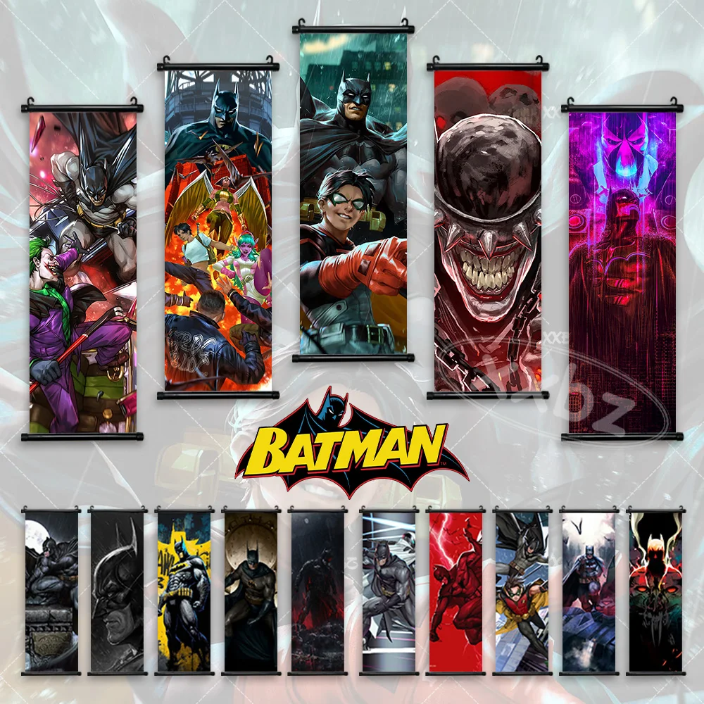 Justice League Movie Poster Batman Home Decor Bruce Wayne Wall Artwork The Dark Knight Returns Hanging Painting Scrolls Picture