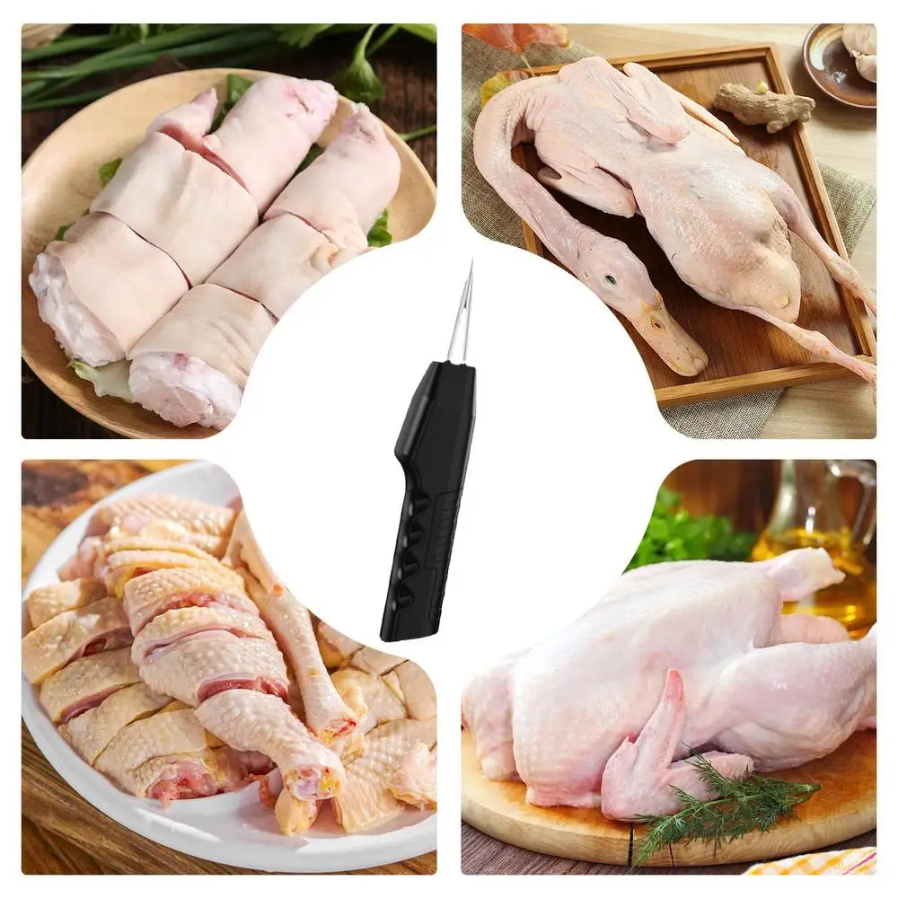 Chicken Feather Plucker Handheld Chicken Defeathering Machine Rechargeable Chicken Feather Remover With Ergonomic Handle For
