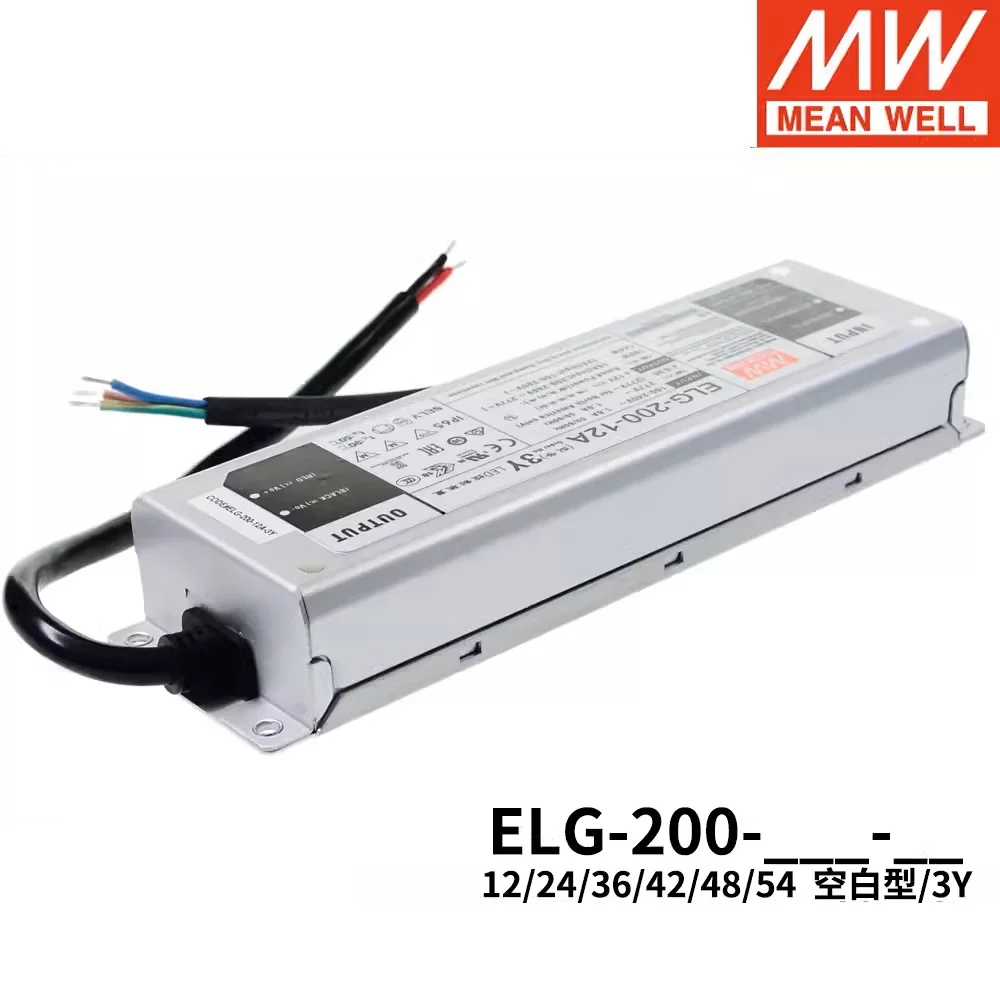 MEAN WELL ELG-200 ELG-200-12B-3Y ELG-200-24B-3Y ELG-200-36B-3Y ELG-200-42B-3Y ELG-200-48B-3Y ELG-200-54B-3Y, 144 20
