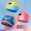 Cute Cartoon Dinosaur Kids Swimming Caps Boys Girls Swimming Cap Soft Silicone High Elastic Waterproof Children Swimming Cap 1