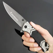 

G10 Handle Outdoor Tactical Folding Knife Browning Camping Self Defense Sabre Multifunctional Survival Pocket Military Knives