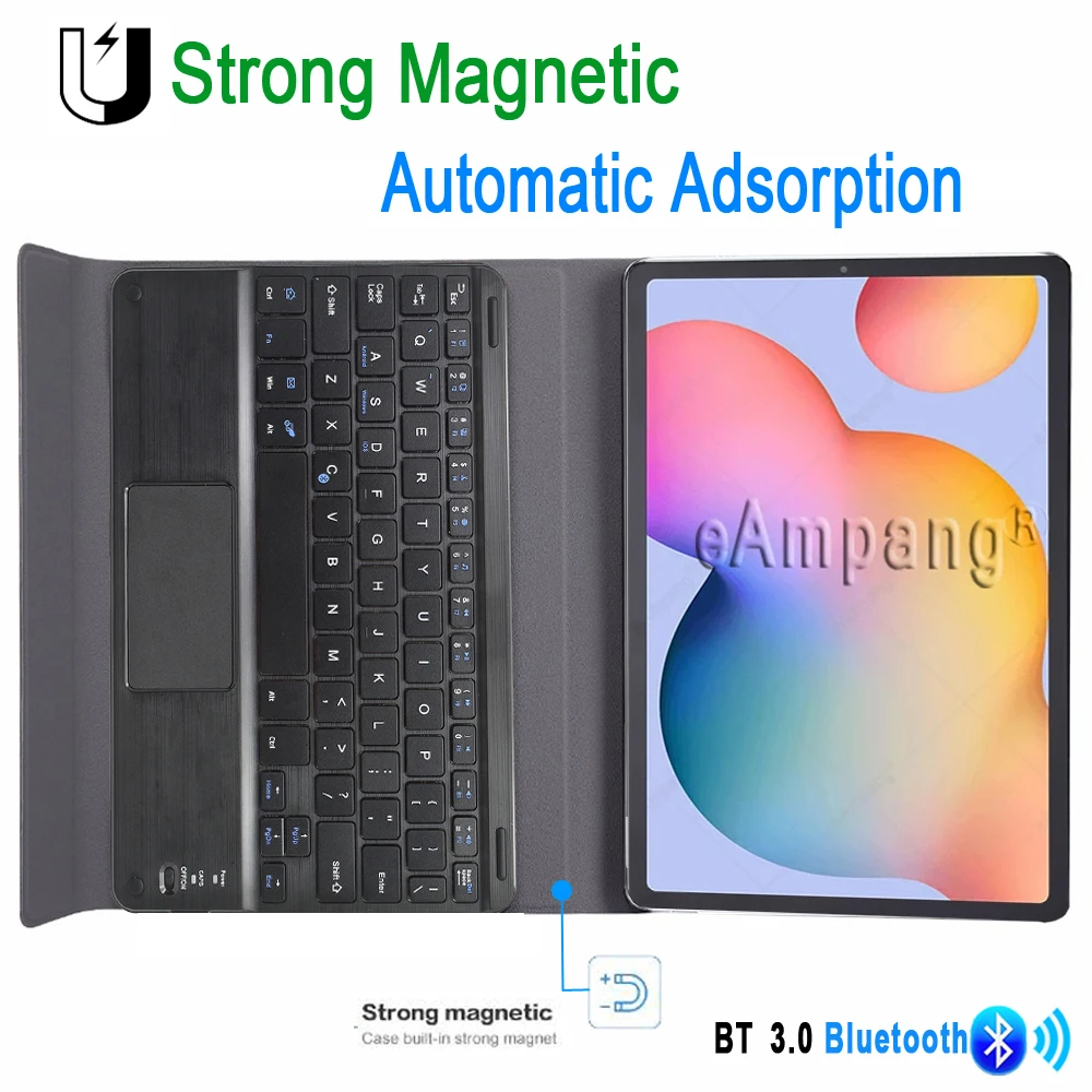 Touchpad Keyboard Case For Samsung Galaxy Tab S6 Lite S7 11 S5E S4 S6 A8 10.5 A7 10.4 A 10.1 A 10.5 Keyboard Cover Case