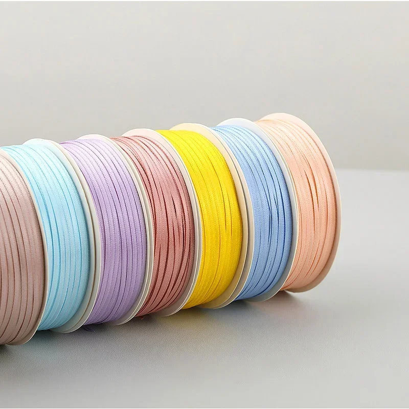 2MM Thin Ribbon Balloon 1 Volume Colorful Rope Ribbon Double-Sided Decoration