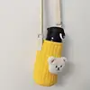 R6FD Reusable Bear Baby Warm Bottle Bag Feeding Bottle Cover Shoulder Bag Crossbody 5