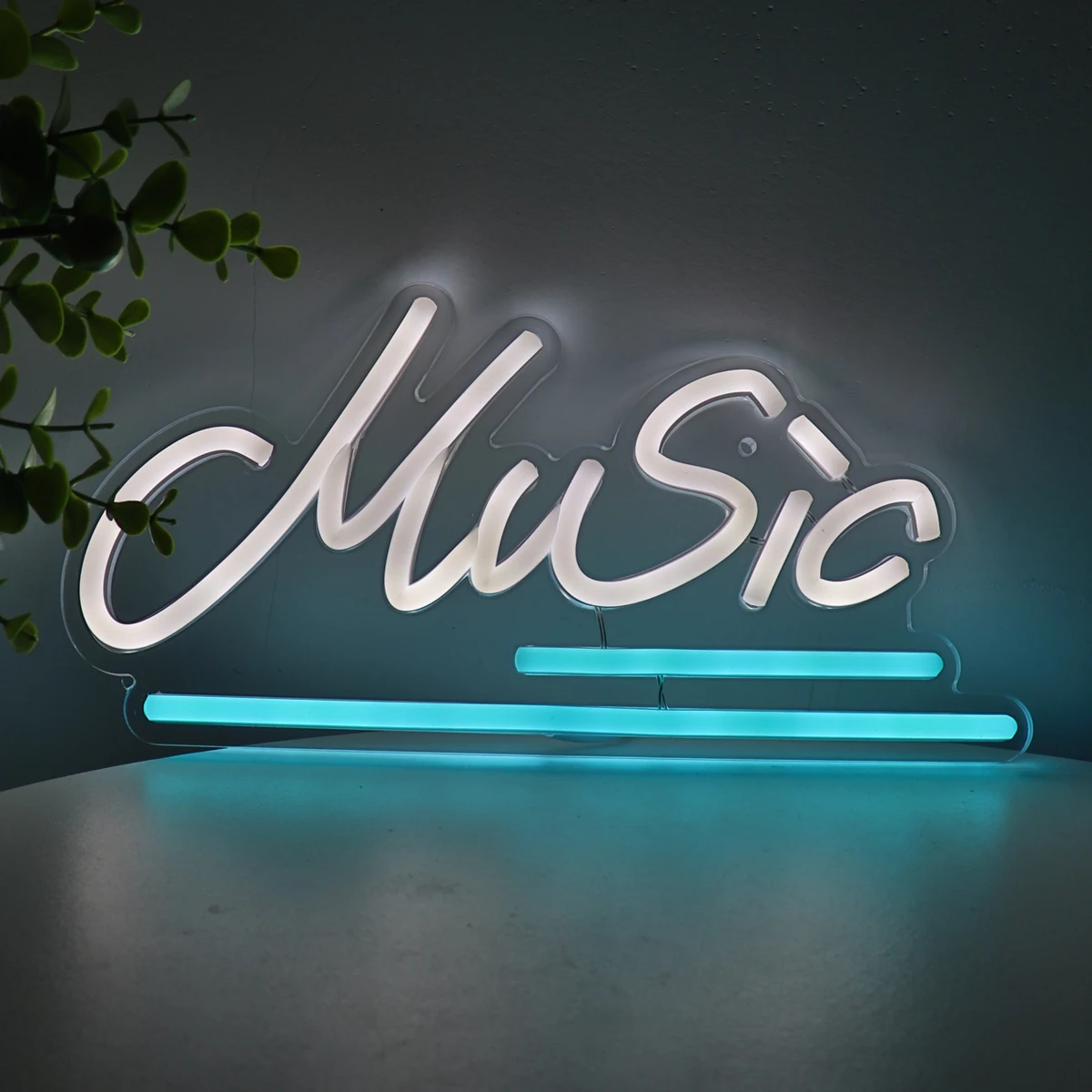 1PC Creative Music Led Wall Neon Sign Light For Room Party Pub Club Music Show Studio New Year Decoration 11.22''*5.47''