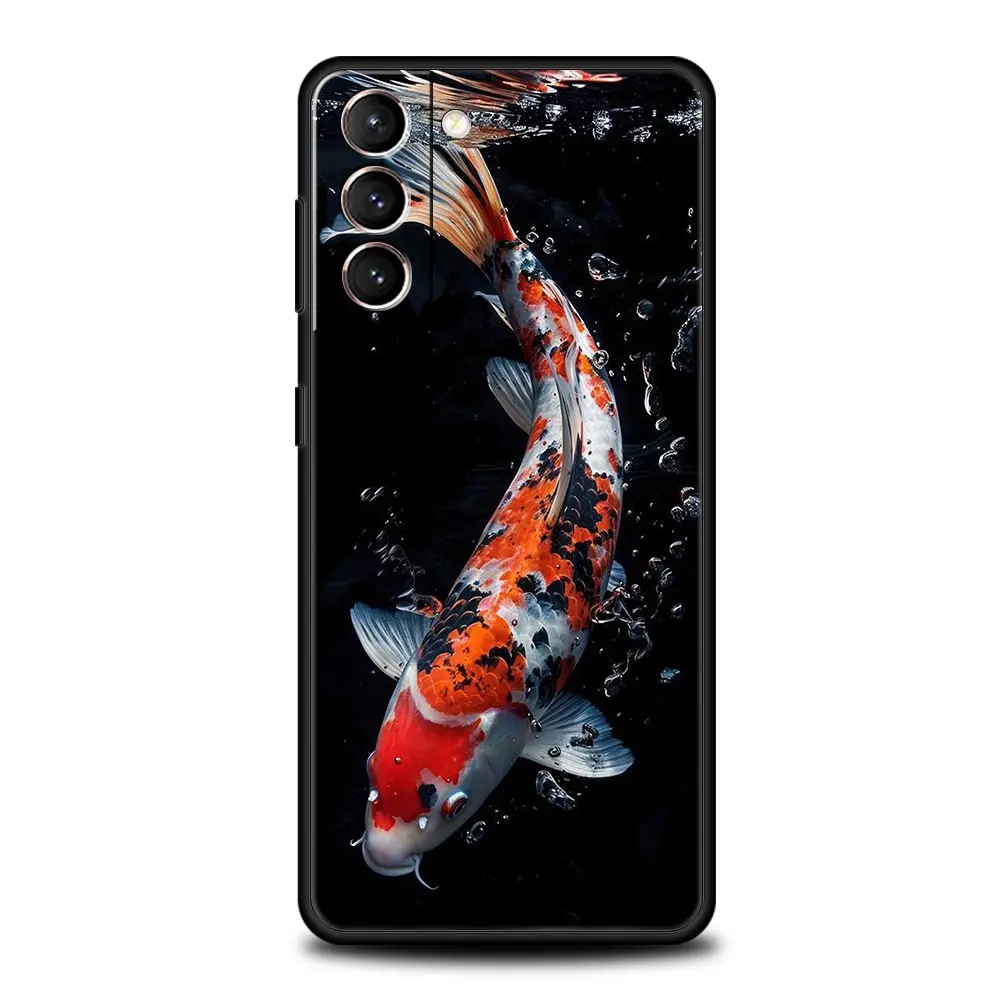 Exquisite Koi Carp Soft Silicone Phone Case