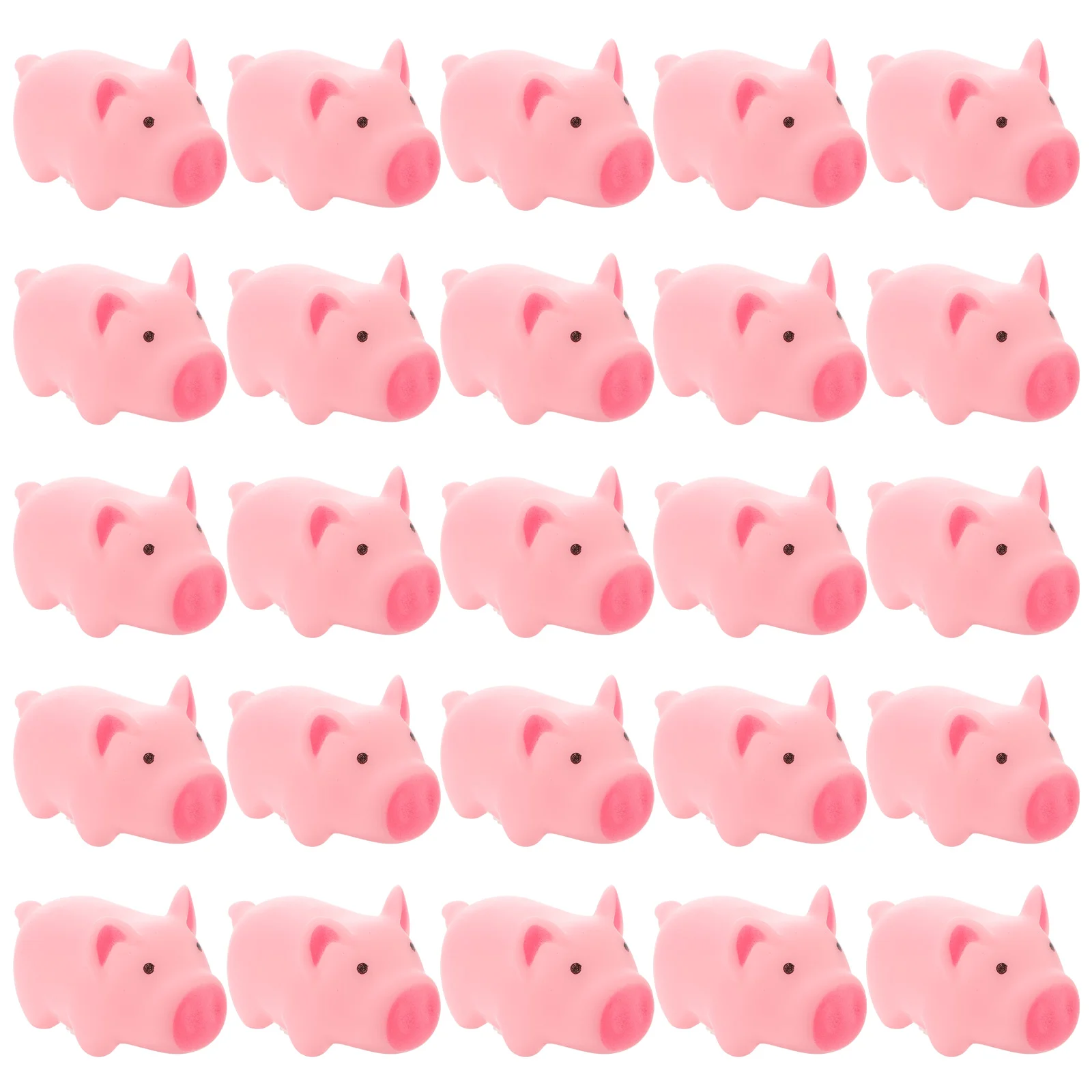 

25pcs Cartoon Pig Squeaky Pig Slow Rising Toy Novelty Gift Venting Realistic Toy for Kids Reduce Relief (Flesh Color)