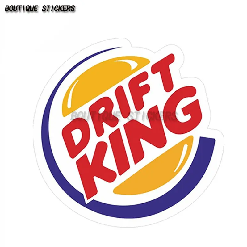 

Retro DRIFT KING Car sticker Waterproof PVC sticker Motorcycle car decoration accessories Luggage laptop sticker Cover scratches