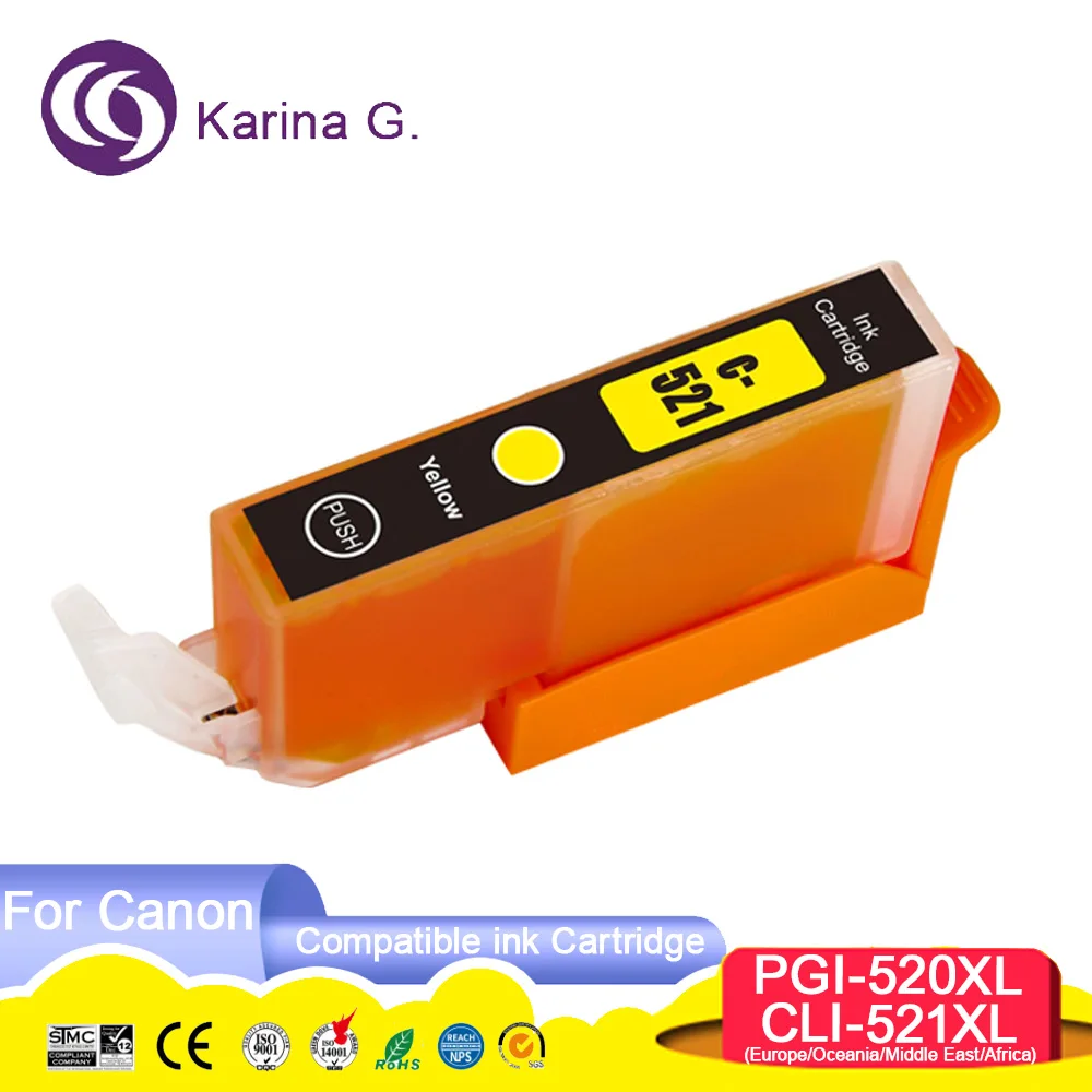 Compatible PGI-520 PGI520 CLI-521 CLI521 Color Printer Ink Cartridge for PIXMA