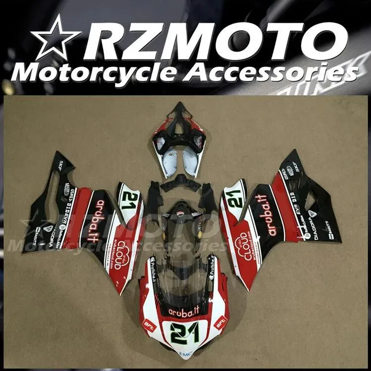 

4 подарка, новинка, задняя часть мотоцикла из АБС-пластика для Ducati 1199 899 Panigale 2012 2013 2014 2015 2016, комплект для кузова красного цвета 21