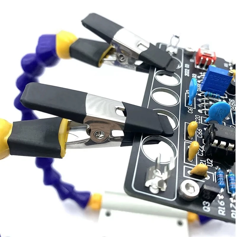 A21R-Octopus Soldering Helping Hands Bench Vise Table Clamp With Arm Solder Iron Holder PCB Repair Tools