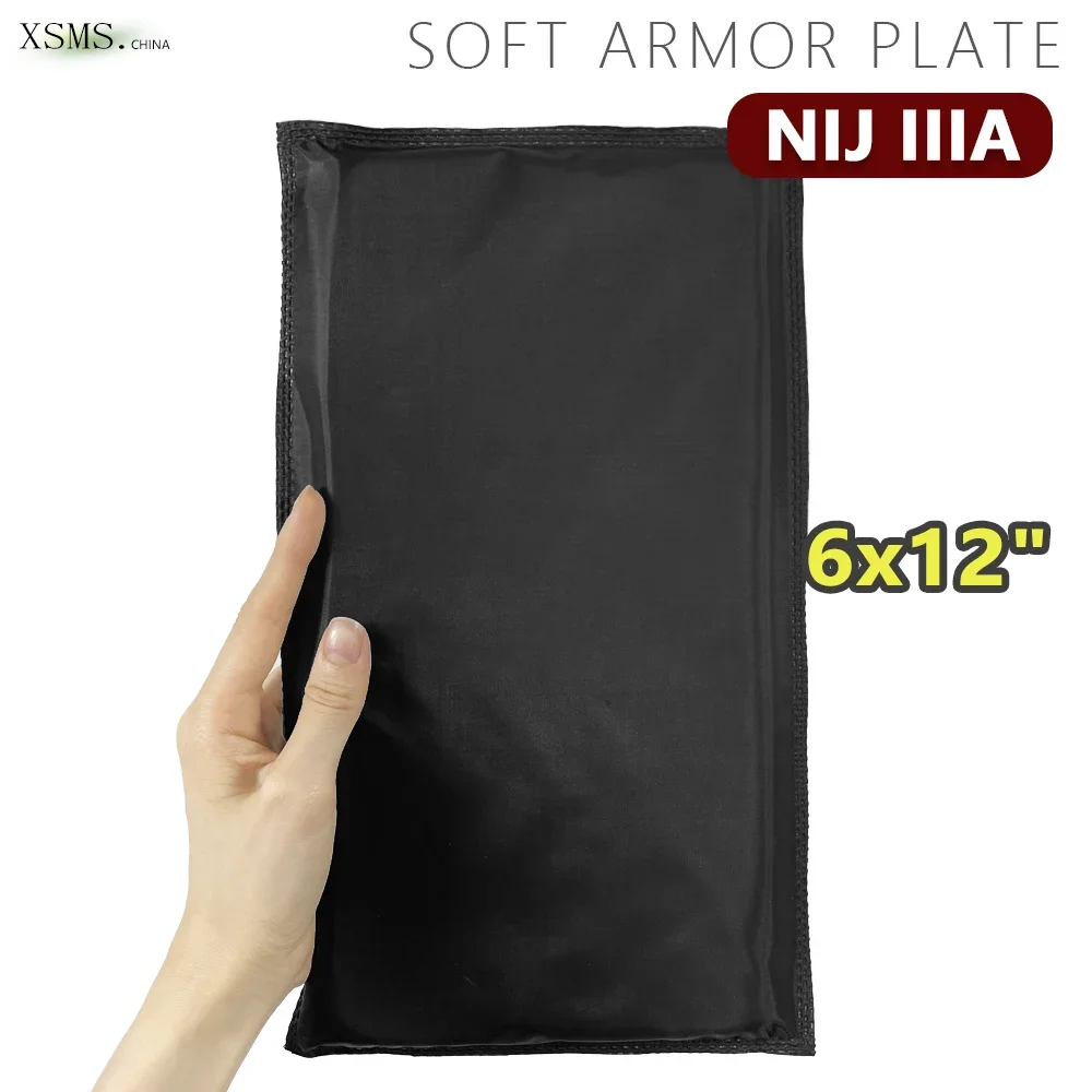 

NIJ IIIA 6x12 мягкая бронированная панель, NIJ IIIA 3A легкая мягкая бронированная панель пуленепробиваемая баллистическая пластина армейская Боевая полиция 6x12