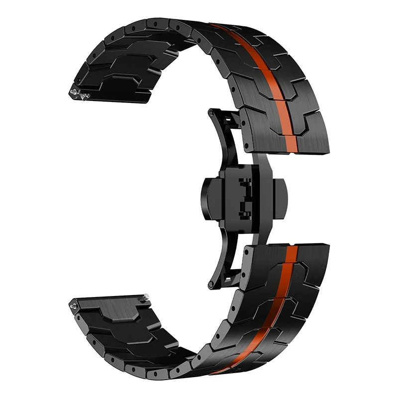 Luxury Stainless Steel Band - Premium 22mm Metal Replacement Strap for Suunto Watches