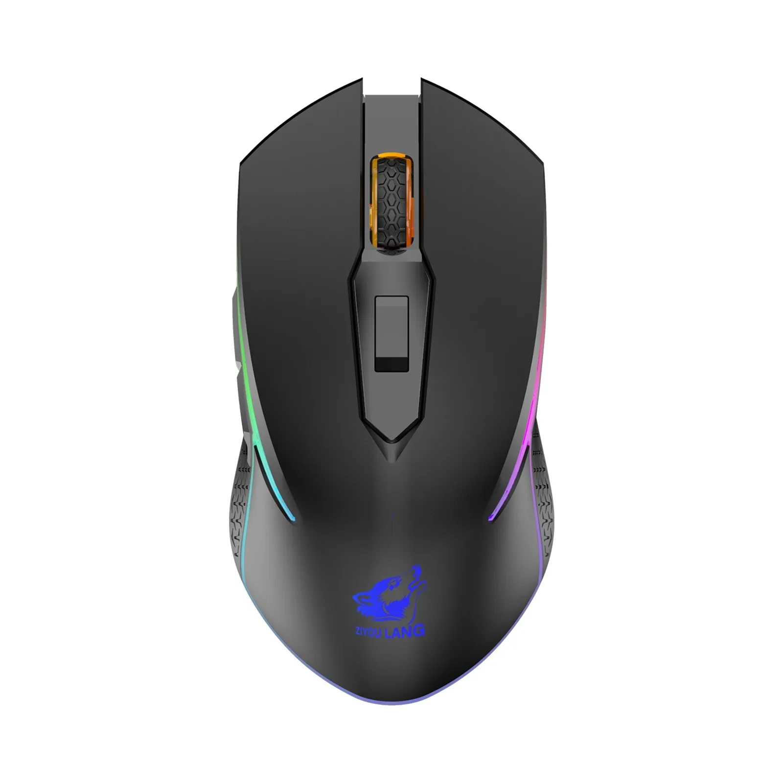 X9 Wireless RGB Luminous Mouse Rechargeable Silent Mechanical Mice 2400 DPI Adjustable Gaming Mouse Mice for PC Laptop Games best pc gaming mouse