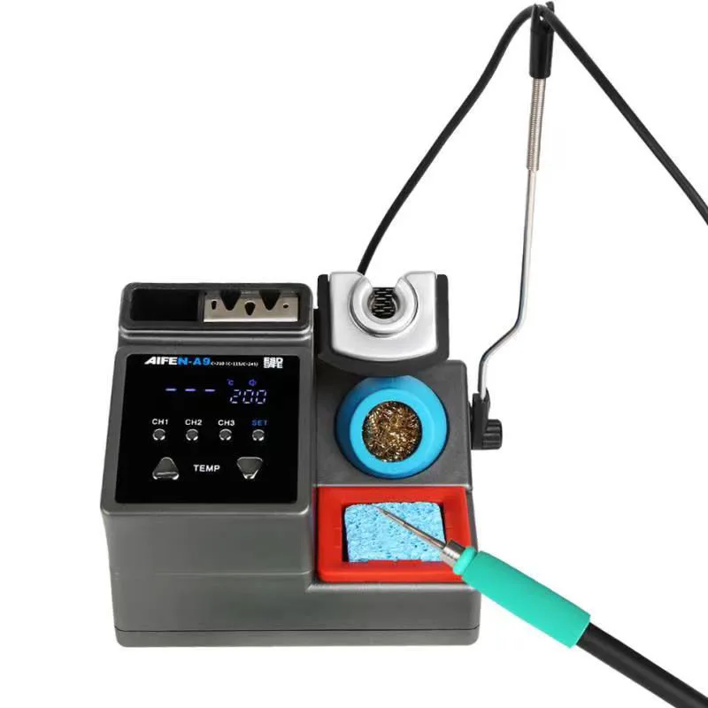 220V Lead-Free Soldering Station Compatible Handle Chip Temperature Control For BGA PCB Repair Welding